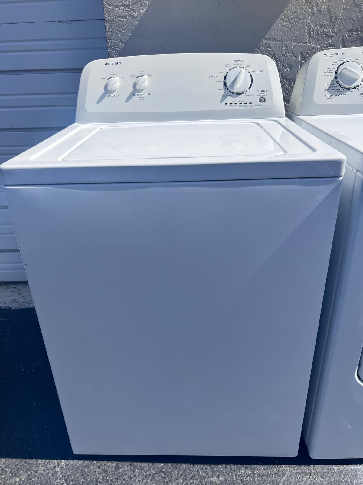Admiral Washer and Dryer Set Admiral Washer and Dryer Set
